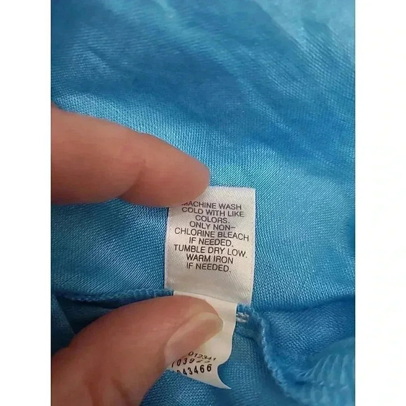 J. Jill Love Linen Button Up Women's Size Small Blue 100% Linen - Picture 9 of 10